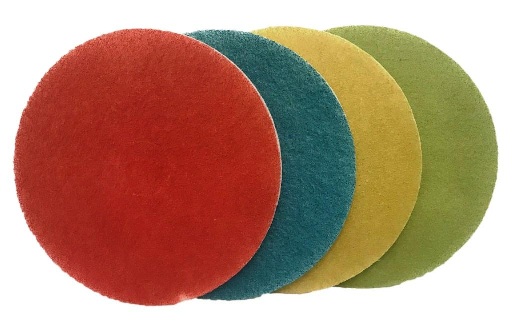 17 Inch  Set of four Burnishing Pads inc  No 1,2,3 and 4